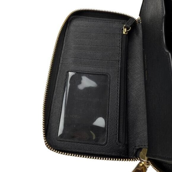 MICHAEL KORS Jet Set Pebbled Leather Continental Wristlet Wallet - Picture 3 of 8